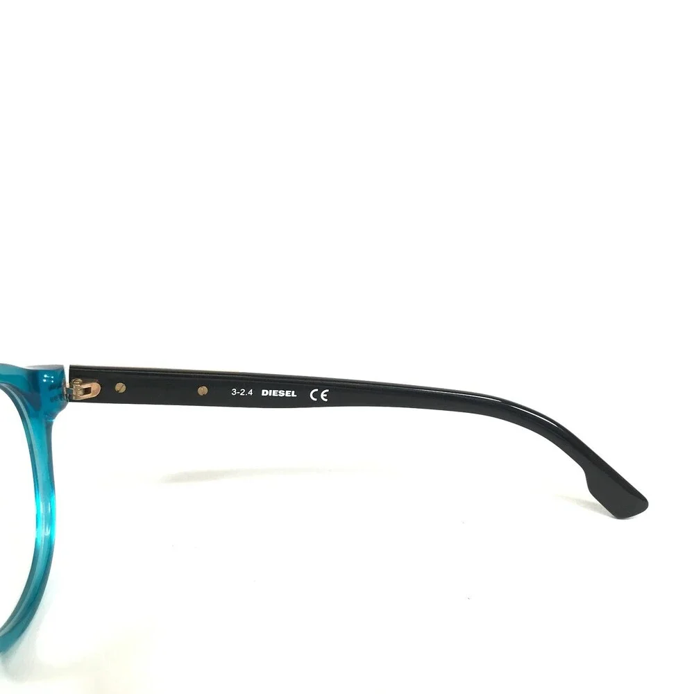 Diesel Eyeglasses Frames DL5091 col.093 Black Clear Blue Copper Round 51-19-145